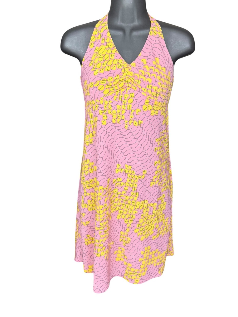 Manuhealii halter style dress polyester XS